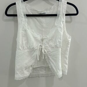 Reformation Rosalie Linen Top